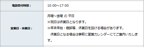 パソコンショップSEVEN-電話受付時間・営業日