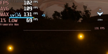 G TUNE DG-A7G6T-パルワールド-プレイ中fps