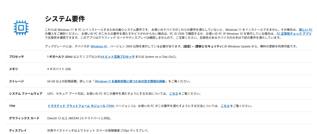 Windows 11の仕様とシステム要件