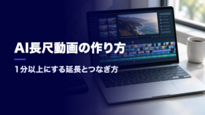 AI長尺動画の作り方 1分以上にする延長とつなぎ方