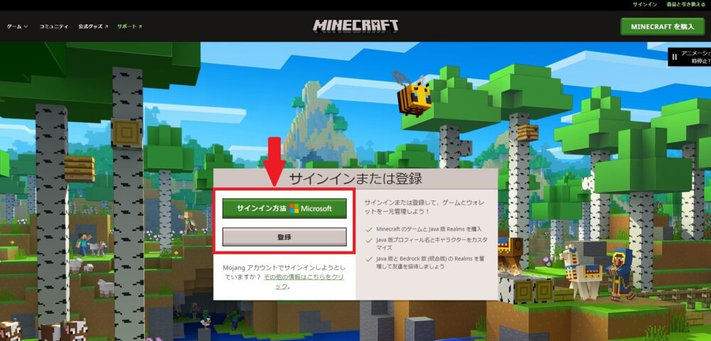 Step3：Microsoftアカウントでサインイン・登録