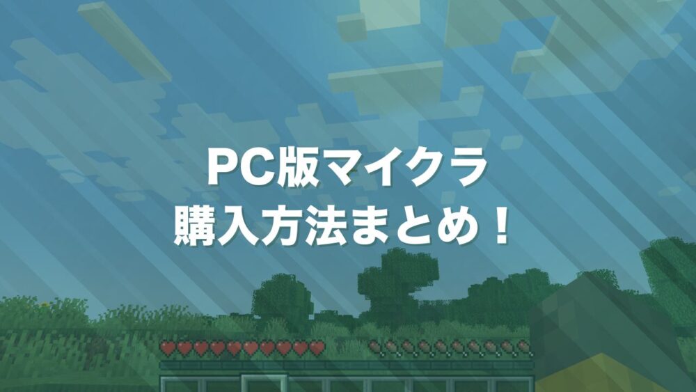 PC版マイクラの購入方法まと