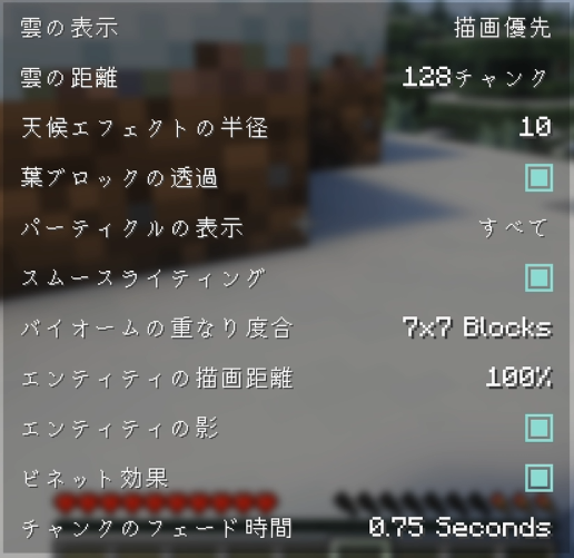 G TUNE DG-A7G6T-マイクラ-映像設定2